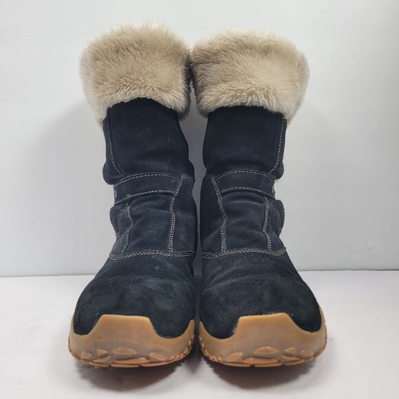 Salomon Lhasa Women's Black Suede Winter Boots US Size 9 - Picture 3 of 12